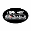 Coupon 🔥 Mon Ster "I Roll With Monster Scooter Parts" Sticker ✔️